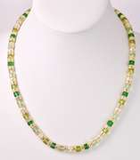 Dazzling Set of Hand Blown Italian Art Glass and Gold Plated Beads Necklace, Bracelet, & Earrings