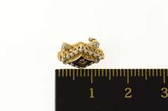 10K Yellow Gold Phi Kappa Alpha Art Deco Enamel Lapel Pin/Brooch