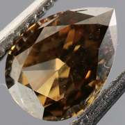 Unique .38ct pear cut chocolate Diamond