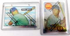 2 Mickey Mantle 1996 Reprint Baseball Cards