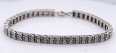 Vintage Sterling Silver CZ Tennis Bracelet