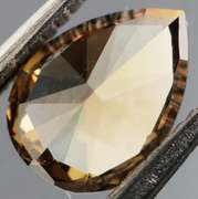 Unique .38ct pear cut chocolate Diamond