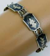 Vintage Sterling Siam Bracelet