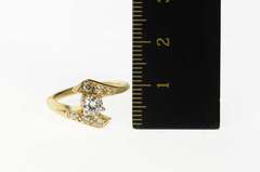 14K Yellow Gold 0.46 Ctw Classic 1950's Diamond Engagement Ring