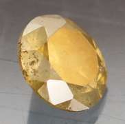 Eye catching 0.41ct golden orange Diamond solitaire