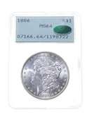 MS64 1886 Morgan Silver Dollar - CAC - Graded PCGS