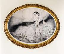 Louis Icart- La Dame Aux Camelias (Lady of the Camelias)
