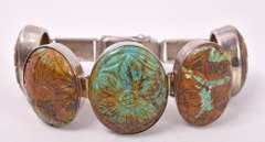 Creative Turquoise Bracelet Set in Sterling Silver