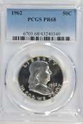 Nearly Perfect 1962 Gem Proof Franklin Half Dollar. PCGS PR68