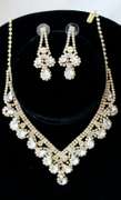 Set Of Fashion Jewelry Neck Lace And Earrings