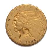 1925  2 1/2 US Gold Quarter Eagle