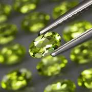 Dazzling 7.47ct untreated lime green Peridot set