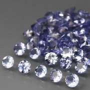 Glittering 4.86ct bright blue violet Tanzanite set