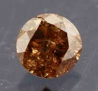 Eye catching 0.22ct smooth cut red Diamond solitaire