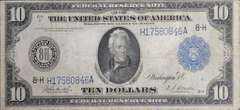 Series 1914 $10 Federal Reserve Note, Circulated. FR934