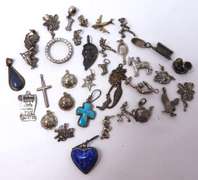 Vintage Sterling Silver Group Lot of Charms