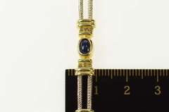 14K Yellow Gold Emerald Ruby Sapphire Two Tone Bar Bracelet