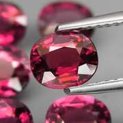 5.62ct premium cherry pink Rhodolite Garnet set