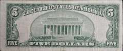 Series 1953-B $5 United States Note *Star* Note, Circulated. FR1534*