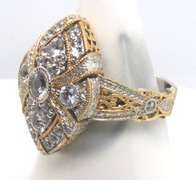 Sterling Silver Signed Cubic Zirconia Ring