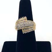 10k yellow gold diamond ring