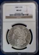 1880-S Morgan Silver Dollar NGC MS62