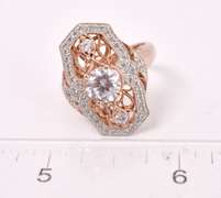 Sparkling Crystal Ring in Sterling Silver