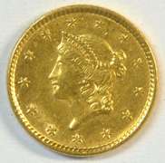 Needle-sharp 1851 US Type One $1 Gold Piece