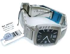 Seiko SKP207 Mens Watch Stainless Steel Case and Bracelet Black Dial Date Display