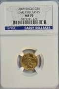 Perfect NGC MS70 EARLY RELEASES 2009 $5 American Gold Eagle