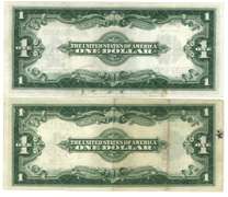 2 Real nice 1923 Series Large Size $1 Silver Certificate notes