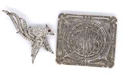 Vintage Sterling Silver 2 Brooches