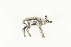Sterling Silver 3D Baby Deer Fawn Woodland Creature Figurine