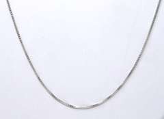 Italian Sterling Silver Box Chain Necklace