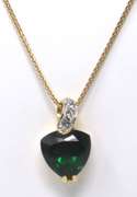 925 Sterling Silver Gemstone Pendant on Chain