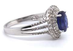 Sterling Silver Blue Gemstone Ring
