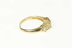 14K Yellow Gold 0.51 Ctw Marquise Diamond Wedding Band Ring