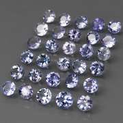 Glittering 5.61ct bright blue violet Tanzanite set