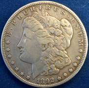 1892-S Morgan Silver Dollar Circulated.