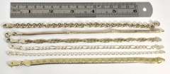Diverse Group of 6 Sterling Bracelets