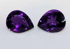 Juicy Gem Quality Amethyst Pair - 8.20 cts.