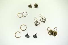 Sterling Silver Lot of Six Pair Of Earrings