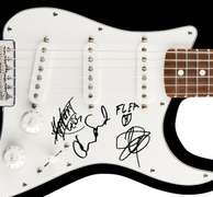 Red Hot Chili Peppers Autographed Facsimile Signed Guitar