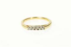 14K Yellow Gold Classic Diamond Petitee Trellis Wedding Band Ring