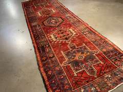 VINTAGE PERSIAN KARAJEH RUNNER 3.6x10.3