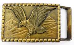 Flying Eagle Brass Belt Buckle