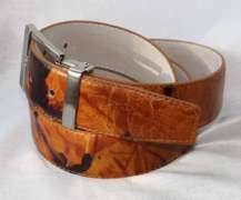 Casual Leather Belt 1 1/2 Inch Wide, Made In Italy