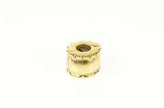 14K Yellow Gold Pandora Designer Beveled Clip Bead Pendant