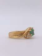 18kt Gold, Emerald, & Diamond Cocktail Ring