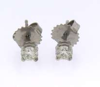 Elegant White Gold 0.50ctw Diamond Stud Earrings